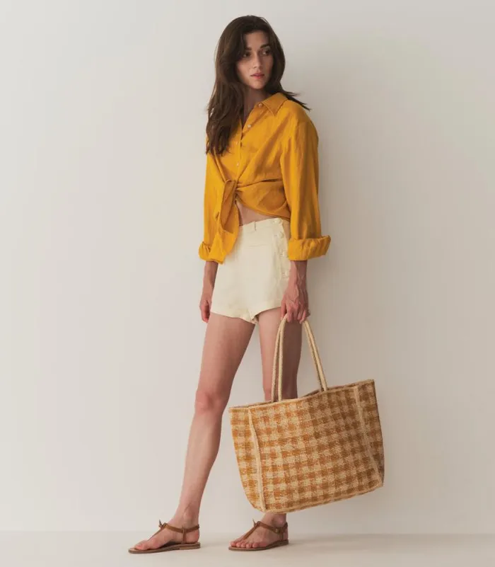 HAVA LINEN TOP Sunflower Shop DEN Tops
