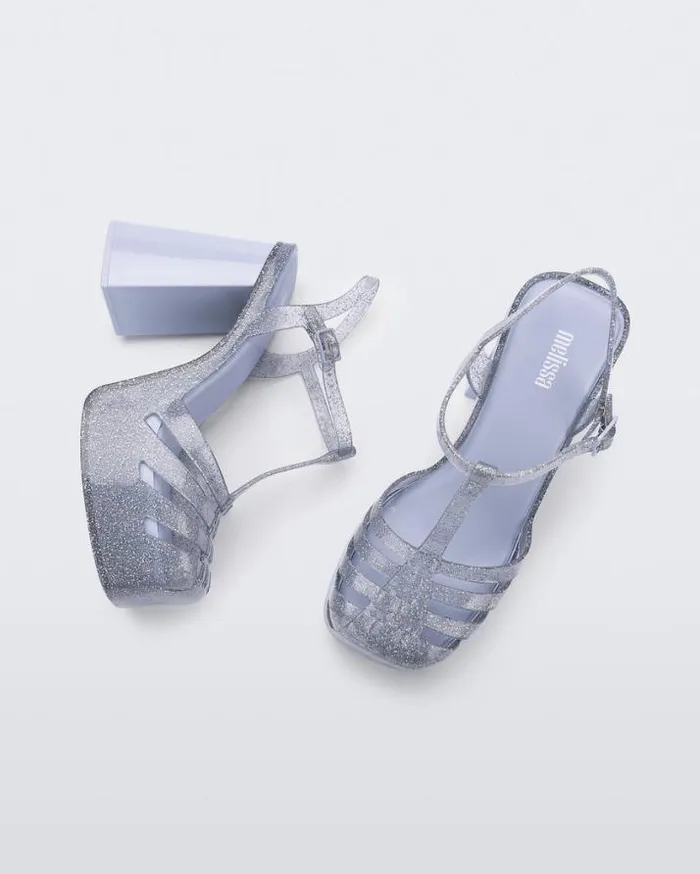 Heels Women Melissa Party Heel Glitter Clear