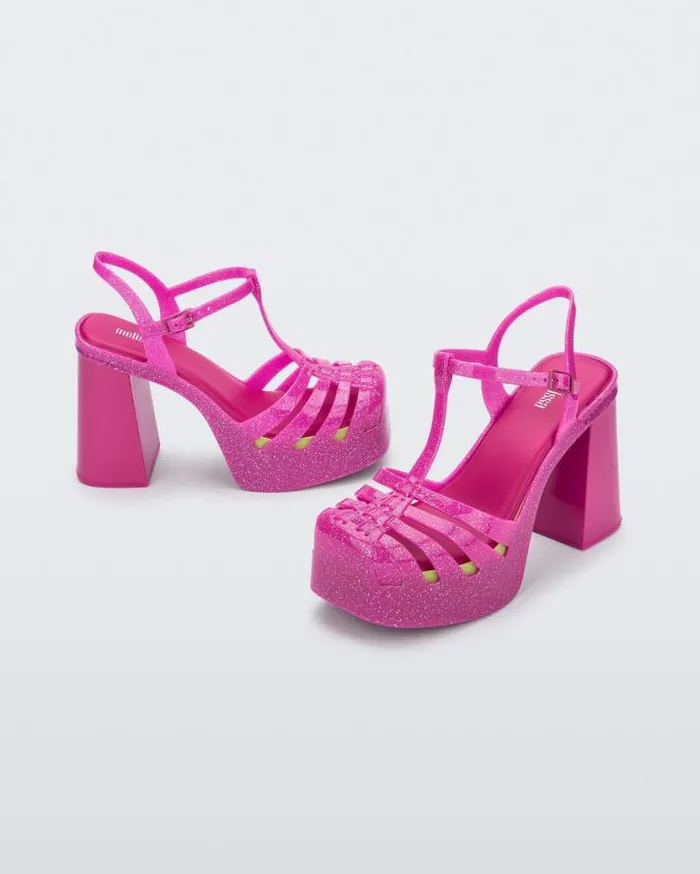 Heels Women Melissa Party Heel Glitter Pink