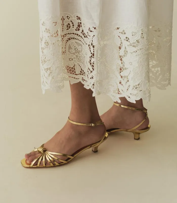 HEPBURN HEEL Gold Shop DEN Footwear