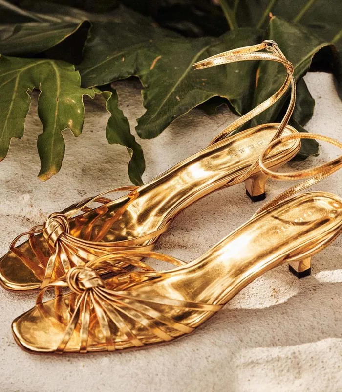 HEPBURN HEEL Gold Shop DEN Footwear