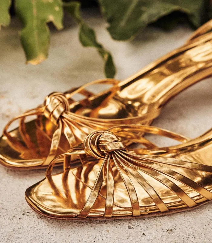HEPBURN HEEL Gold Shop DEN Footwear