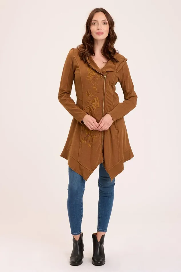 Hideo Jacket Dress Rufous Pigment Clothing XCVI Jackets