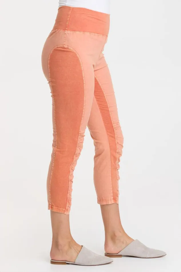 High Waist Jetter Distress Wash Afterglow Clothing XCVI Leggings