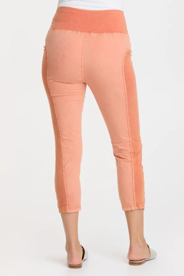 High Waist Jetter Distress Wash Afterglow Clothing XCVI Leggings