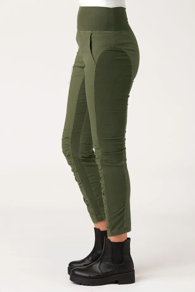 High Waist Penny Legging Olive Clothing XCVI Leggings