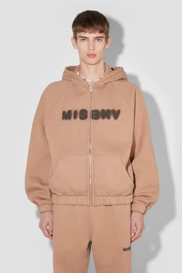 Hoodies and Sweats Men MISBHV Community Zipped Hoodie Vintage Brown