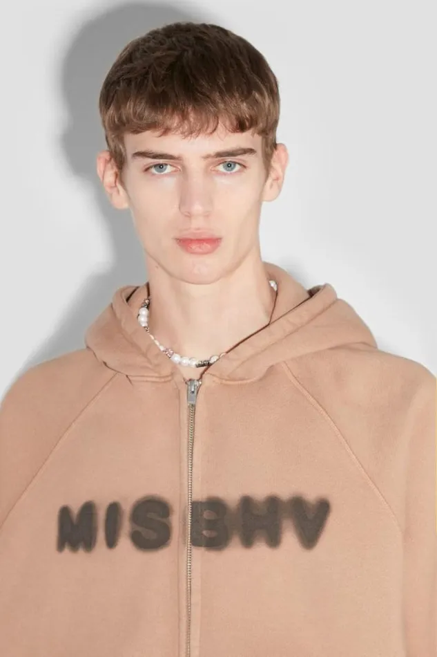 Hoodies and Sweats Men MISBHV Community Zipped Hoodie Vintage Brown