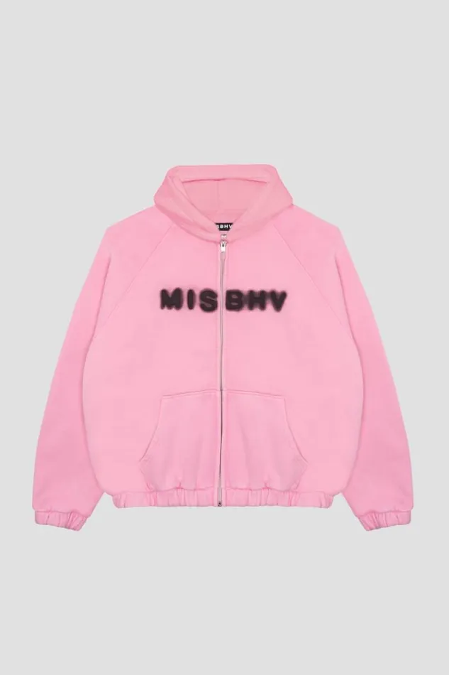 Hoodies and Sweats Men MISBHV Community Zipped Hoodie Vintage Pink