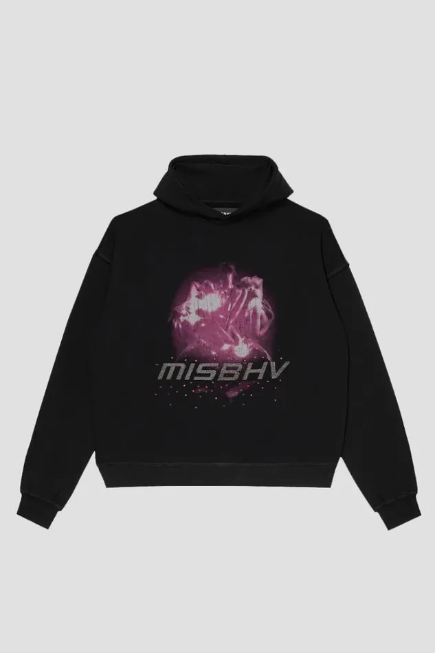 Hoodies and Sweats WomenMen MISBHV 2001 Hoodie Black