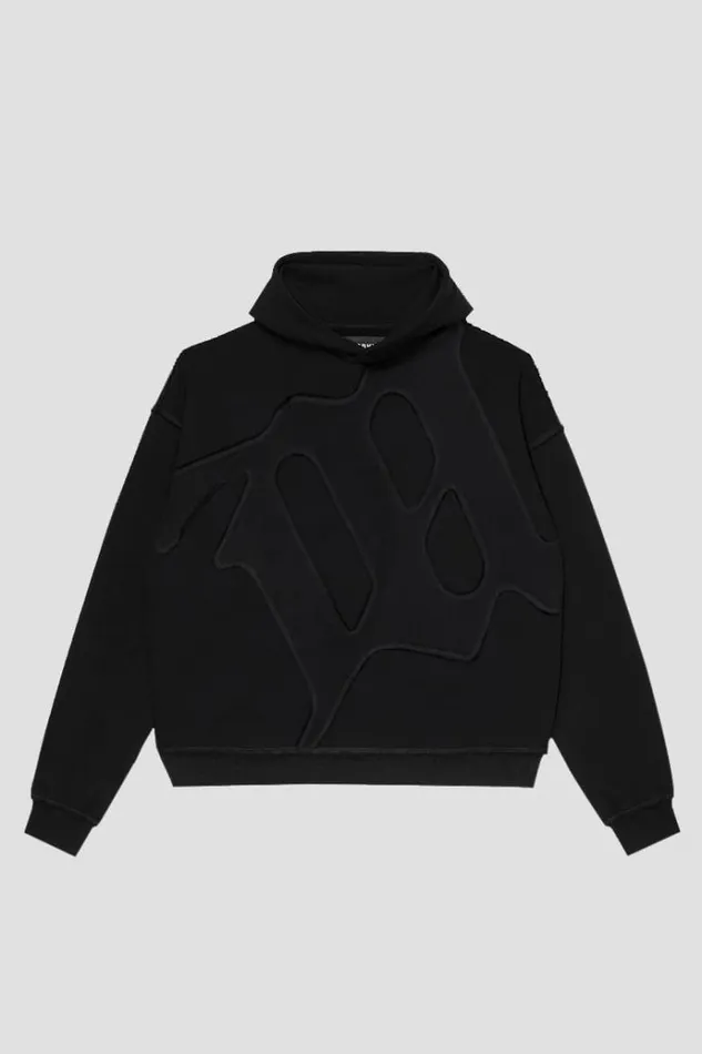 Hoodies and Sweats WomenMen MISBHV Big M Hoodie Black