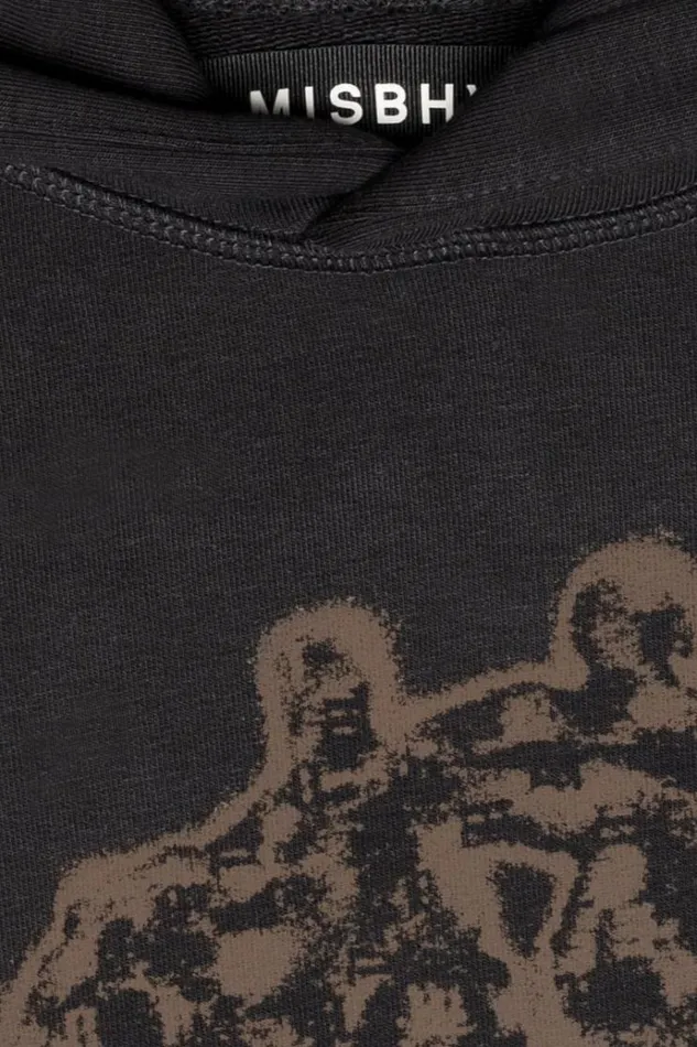 Hoodies and Sweats WomenMen MISBHV History Of Acid House Hoodie Washed Black