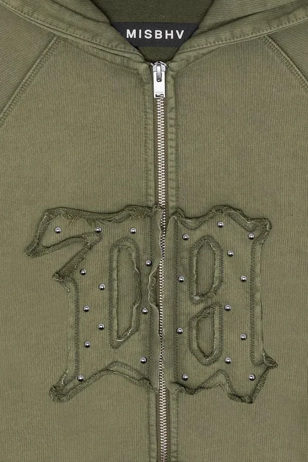 Hoodies and Sweats WomenMen MISBHV Metamorph Hoodie Washed Olive