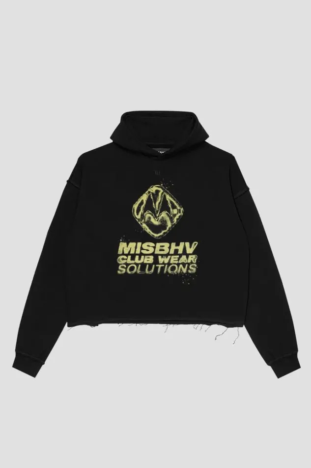 Hoodies and Sweats WomenMen MISBHV Solutions Hoodie Black