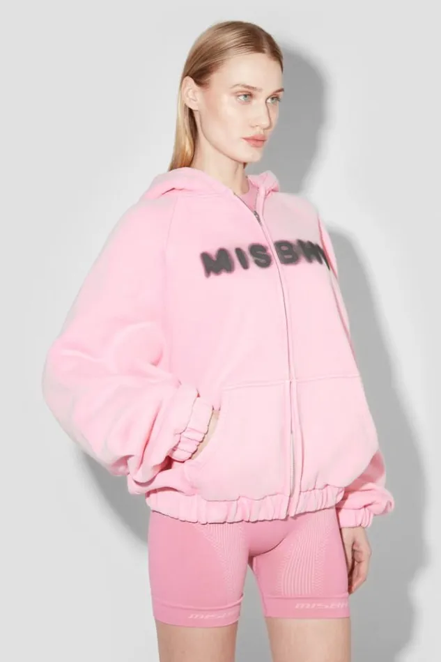 Hoodies and Sweats Women MISBHV Community Zipped Hoodie Vintage Pink