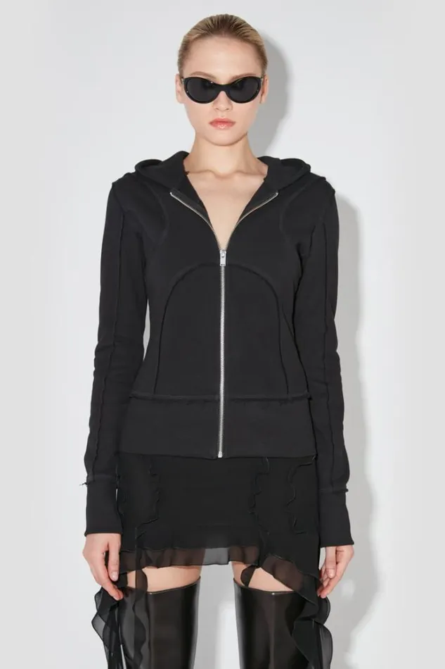 Hoodies and Sweats Women MISBHV X Hoodie Zipped Black