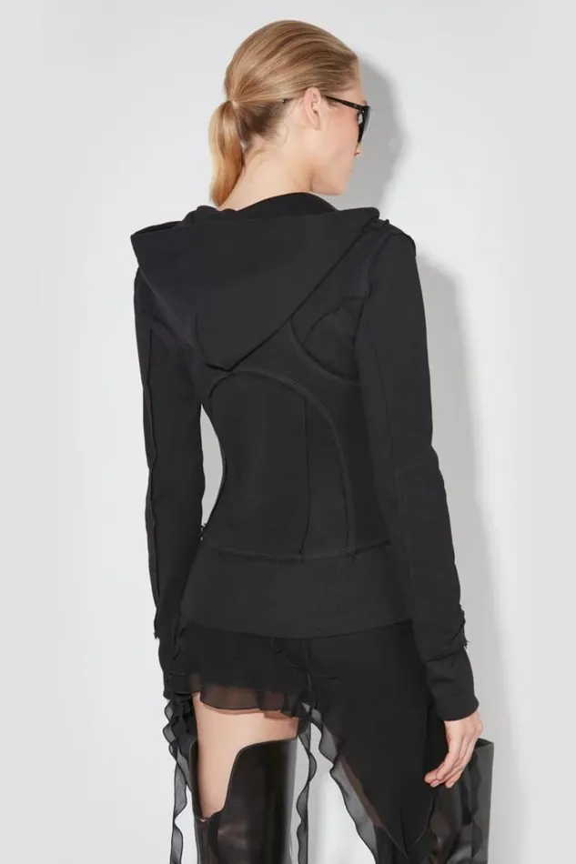 Hoodies and Sweats Women MISBHV X Hoodie Zipped Black