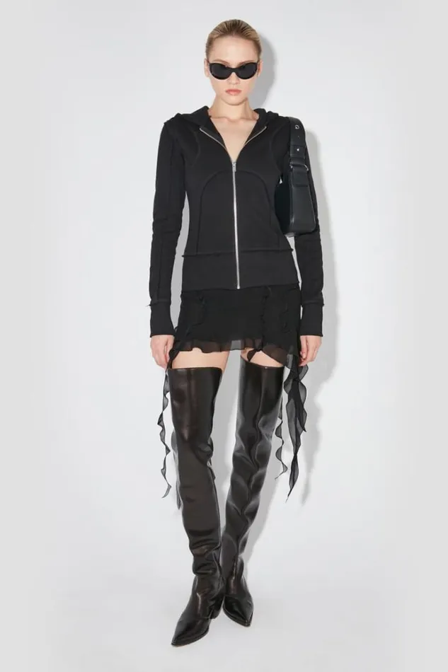 Hoodies and Sweats Women MISBHV X Hoodie Zipped Black
