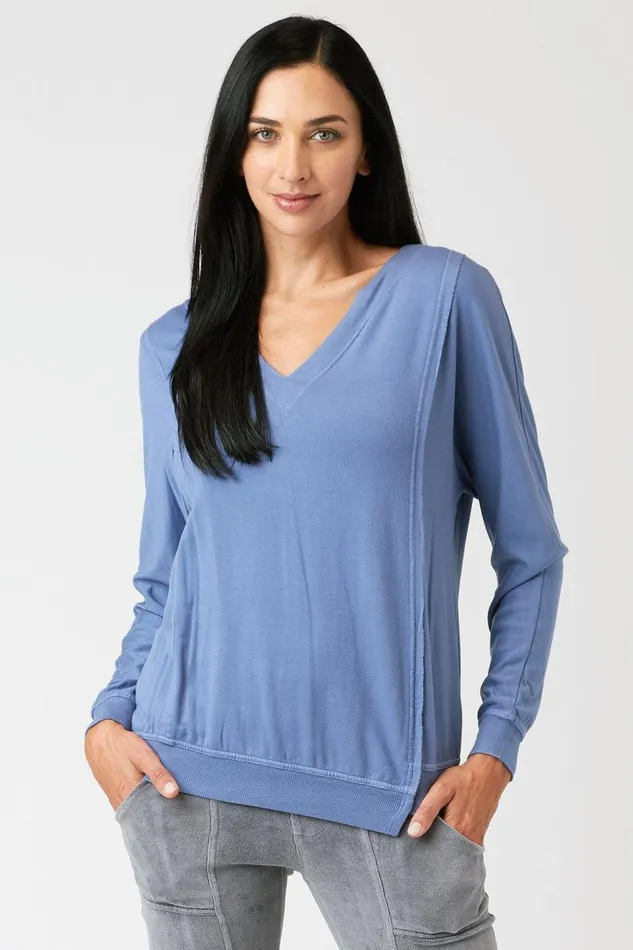 Hotah Pullover Light Cornflower Clothing XCVI Sweatshirts