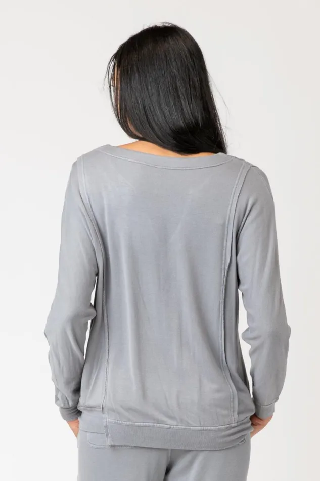 Hotah Pullover Quarry Pigment Clothing XCVI Sweatshirts