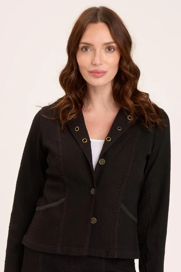 Ingelbert Blazer Black Double Dye Clothing XCVI Jackets