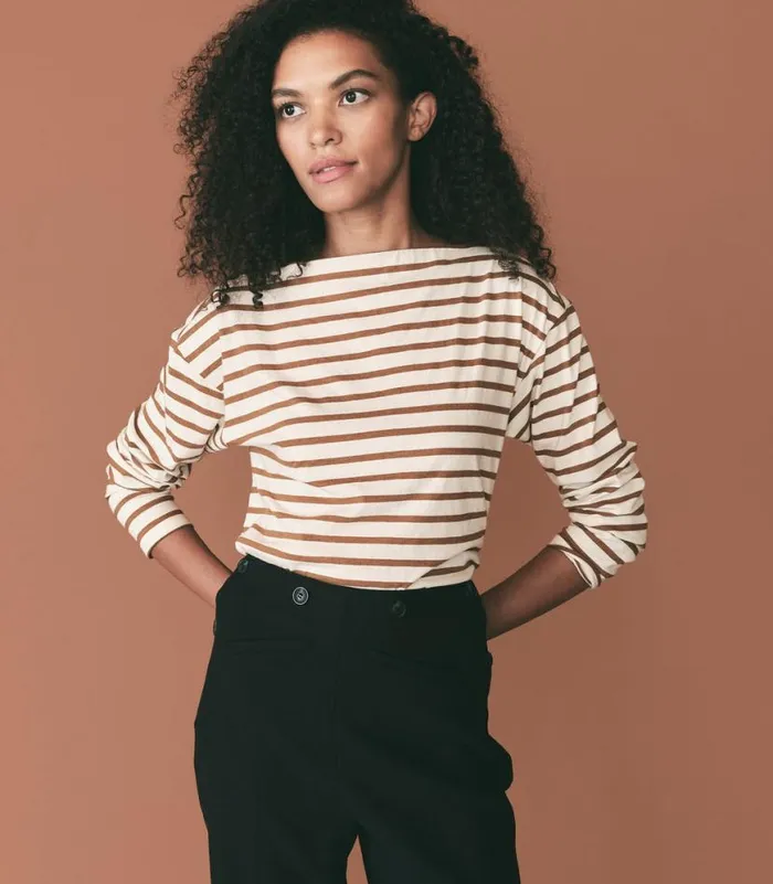 IRENE TEE Terre Newport Stripe Shop DEN Tees