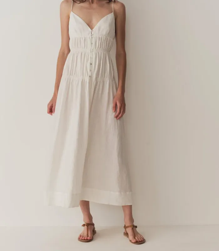 IRINA LINEN DRESS Salt Shop DEN Dresses