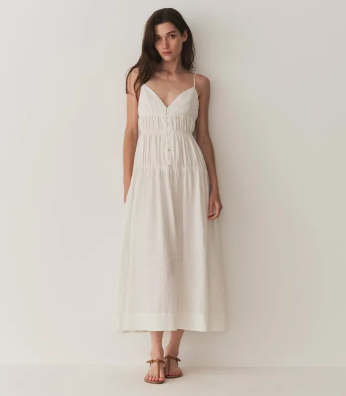 IRINA LINEN DRESS Salt Shop DEN Dresses
