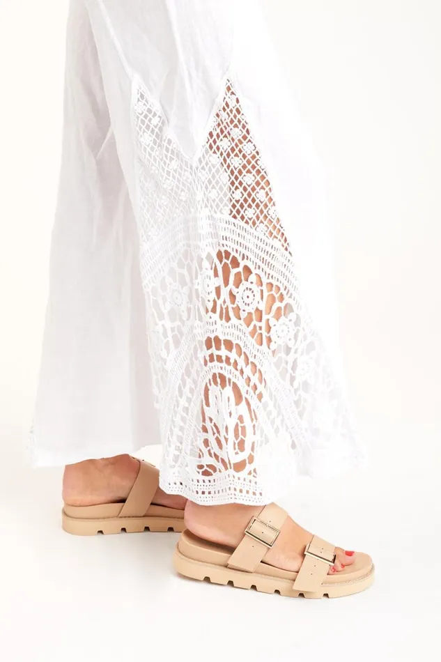 Ismay Wide Leg White Clothing XCVI Pants