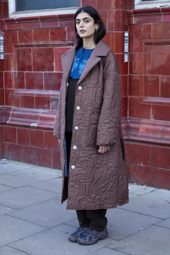 Jackets and Coats Women Damson Madder Gilda Coat Chocolate