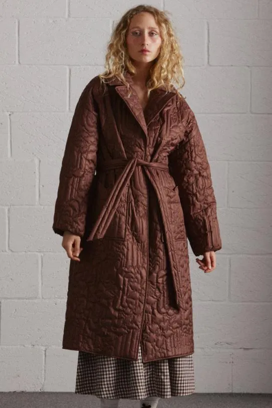 Jackets and Coats Women Damson Madder Gilda Coat Chocolate