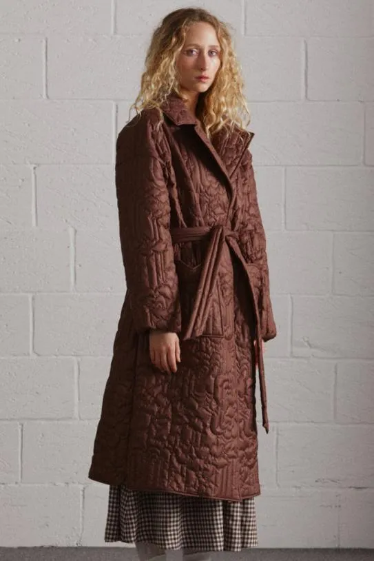 Jackets and Coats Women Damson Madder Gilda Coat Chocolate