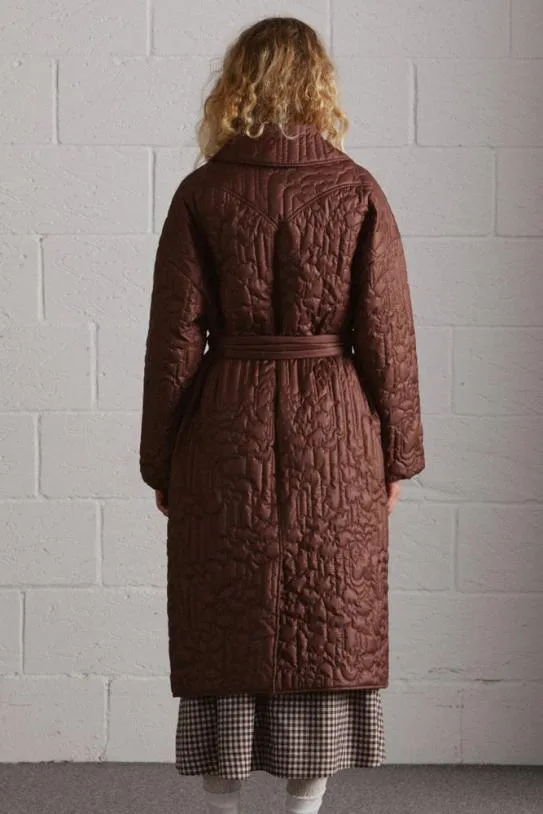 Jackets and Coats Women Damson Madder Gilda Coat Chocolate