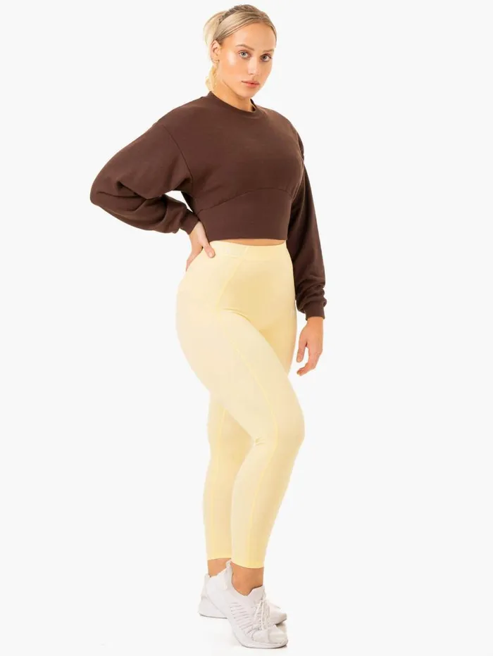 Jackets and Jumpers Womens Ryderwear Level Up Jumper Chocolate