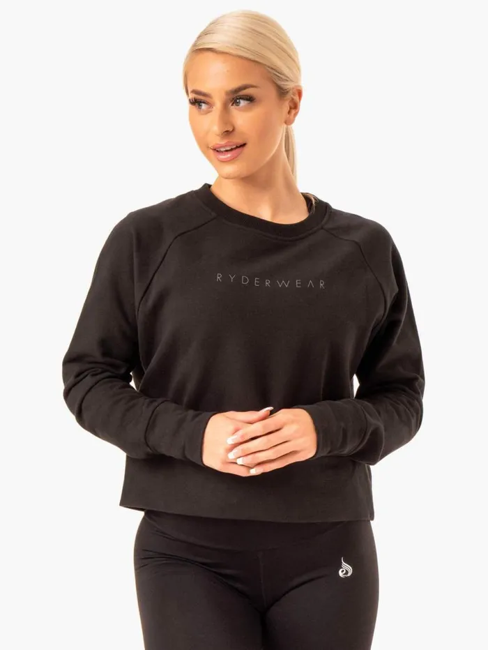 Jackets and Jumpers Womens Ryderwear Motion Sweater Black