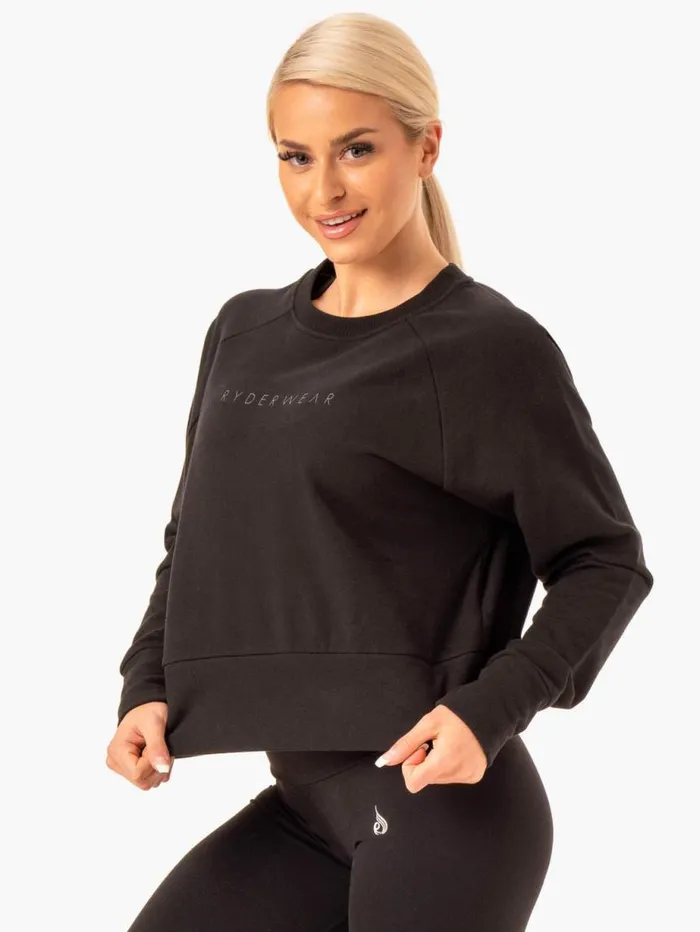 Jackets and Jumpers Womens Ryderwear Motion Sweater Black
