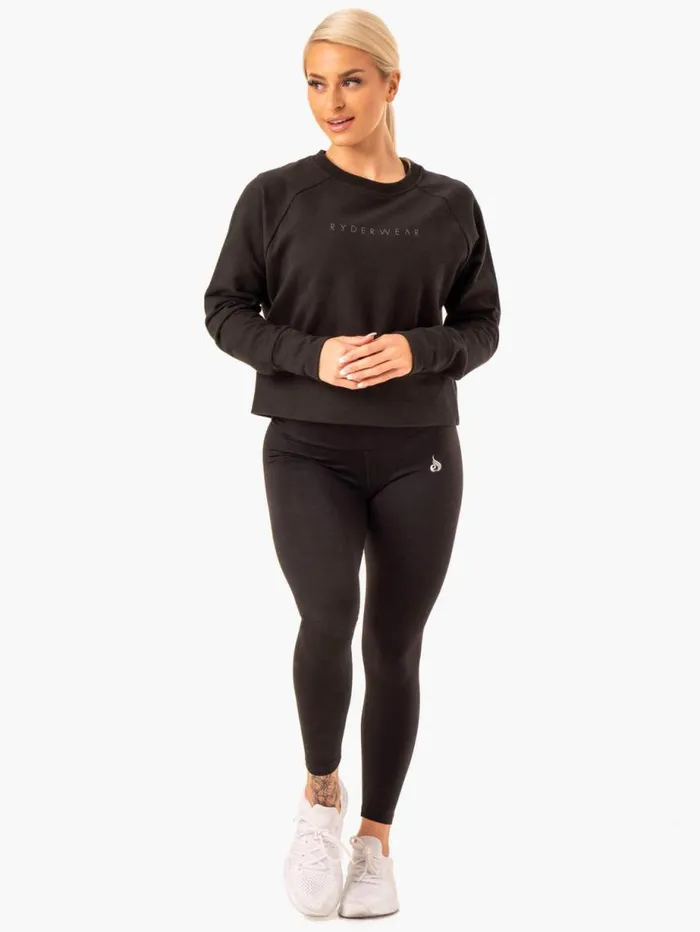 Jackets and Jumpers Womens Ryderwear Motion Sweater Black