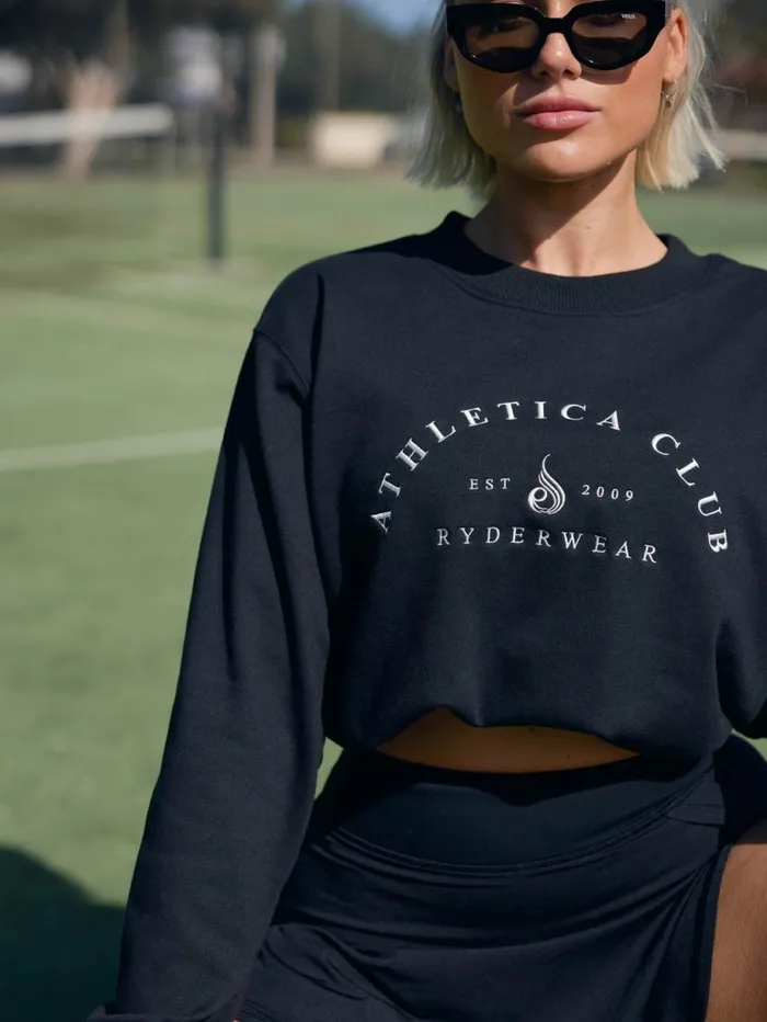 Jackets and Jumpers Womens Ryderwear Tempo Sweater Black