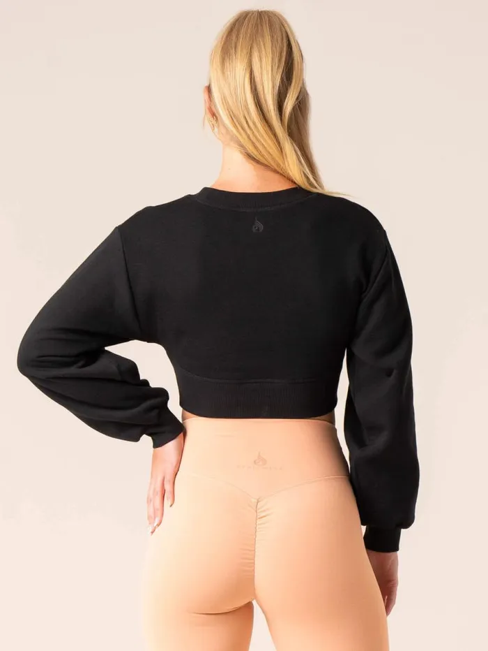 Jackets and Jumpers Womens Ryderwear Unstoppable Sweater Black