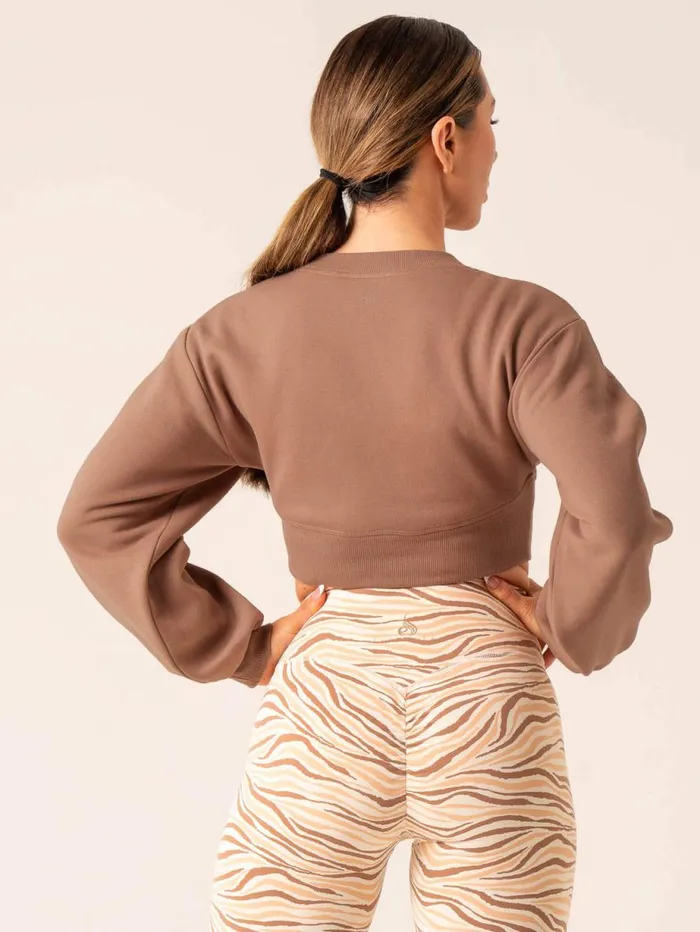 Jackets and Jumpers Womens Ryderwear Unstoppable Sweater Mocha