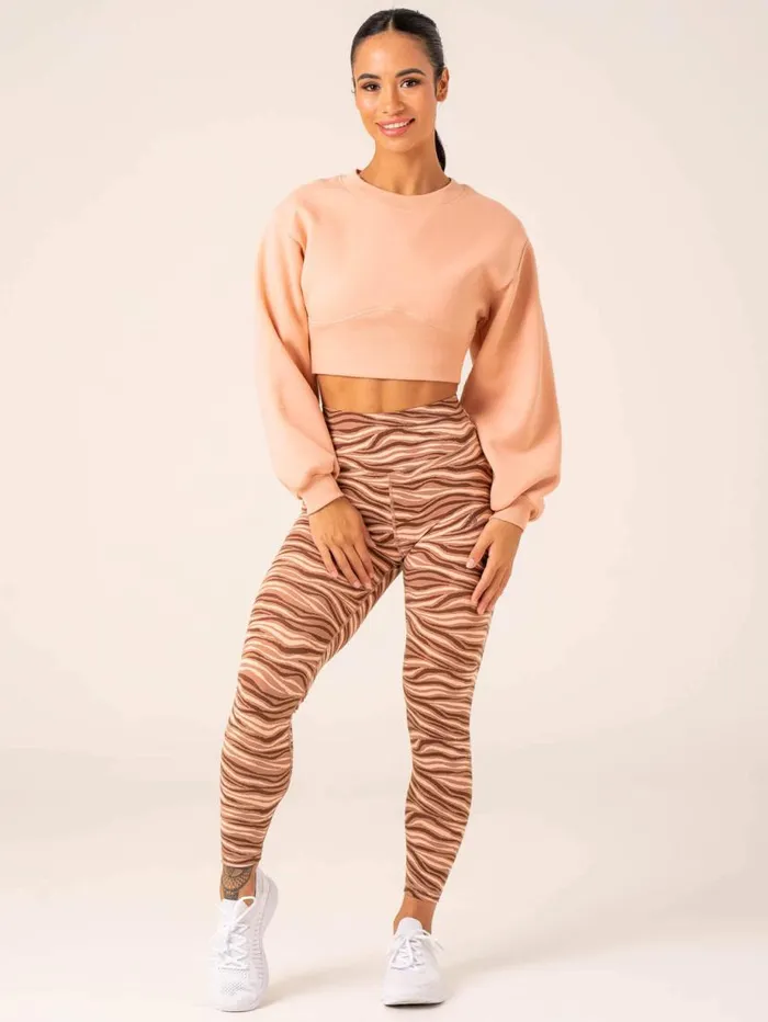 Jackets and Jumpers Womens Ryderwear Unstoppable Sweater Peach