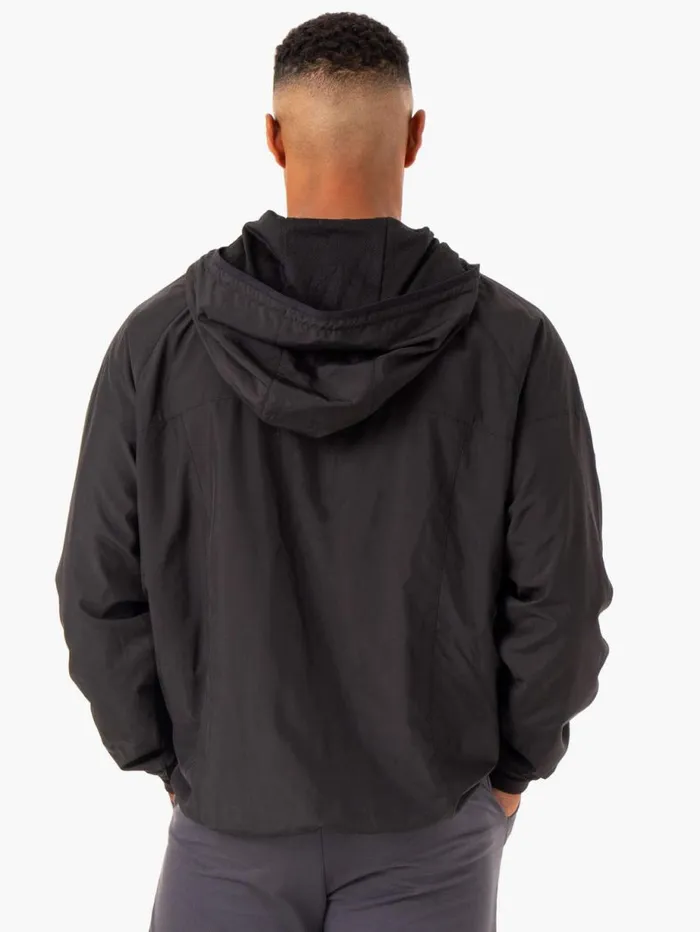 Jackets Mens Ryderwear Optimal Windbreaker Jacket Black