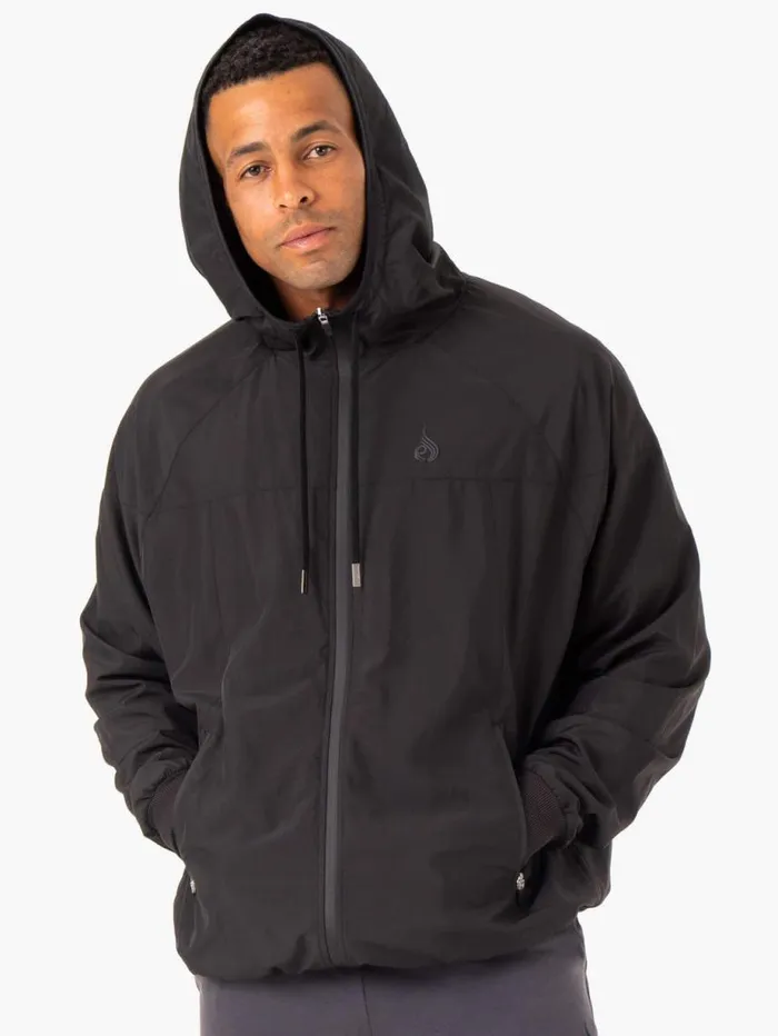 Jackets Mens Ryderwear Optimal Windbreaker Jacket Black
