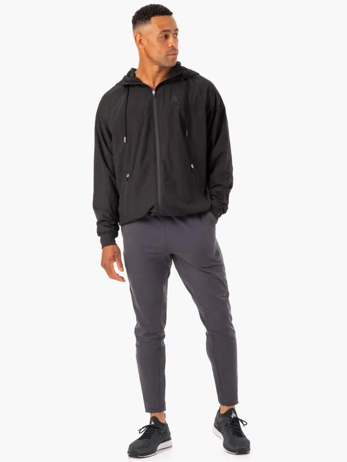 Jackets Mens Ryderwear Optimal Windbreaker Jacket Black