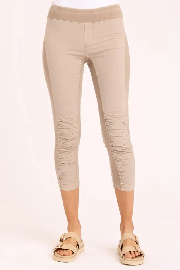 Jetter Crop Legging Sandalwood Pigment Clothing XCVI Leggings