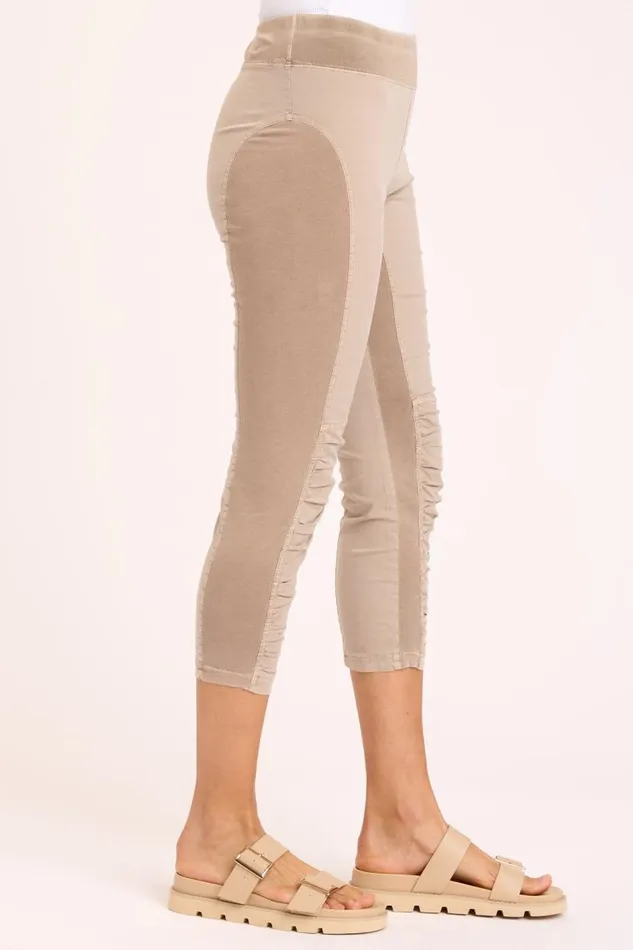 Jetter Crop Legging Sandalwood Pigment Clothing XCVI Leggings