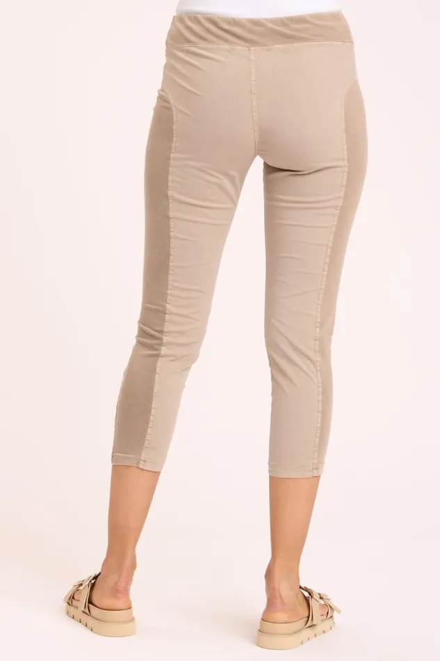 Jetter Crop Legging Sandalwood Pigment Clothing XCVI Leggings