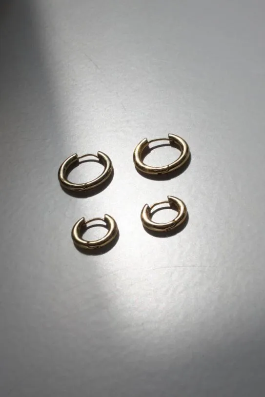 Jewellery Accessories Damson Madder Gold Charm Hoops 8211 Midi