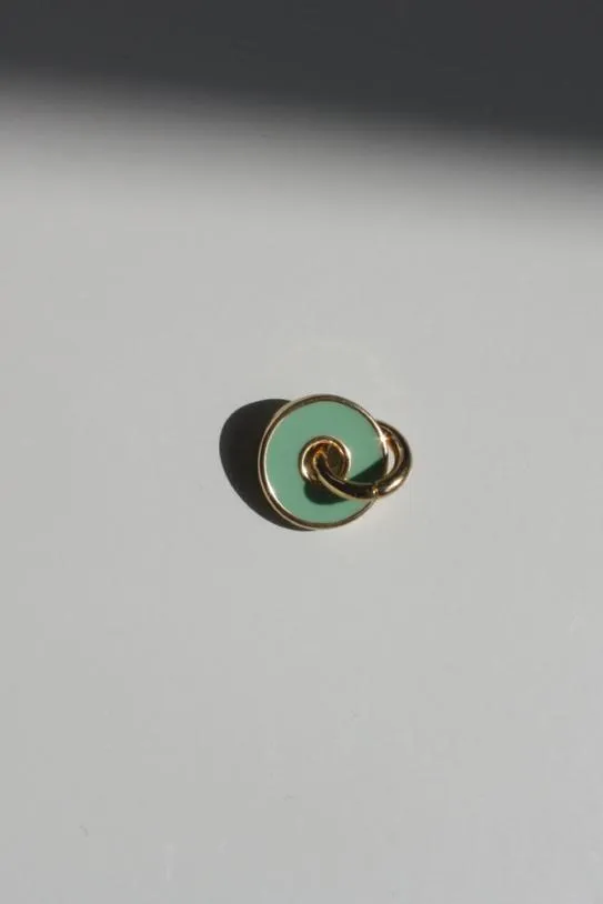Jewellery Accessories Damson Madder Green Green Disc Charm