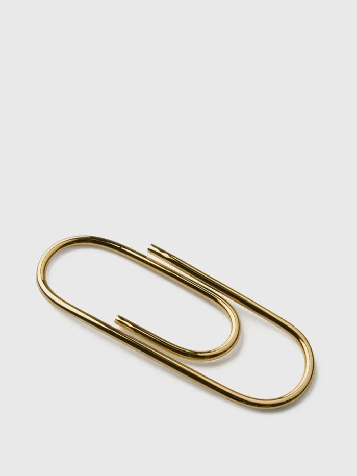 Jewelry Mens Paul Stuart Paper Clip Money Clip Gold